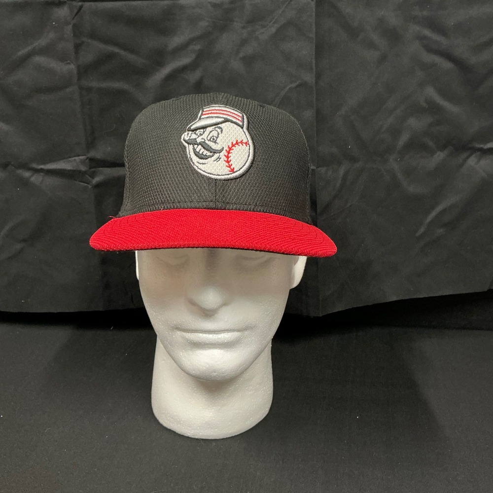 Cincinnati Reds Mr. Redlegs New Era 59FIFTY Fitted Hat Cap Size 7 Baseball